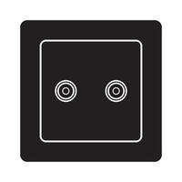 electrical socket icon design vector