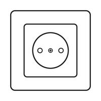 electrical socket icon design vector