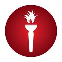 torch icon design vector