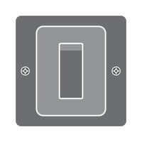 Electric switch icon design vector