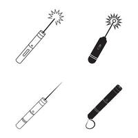 Laser pointer icon vector