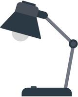 Table lamp flat illustration design isolated on white background. vector
