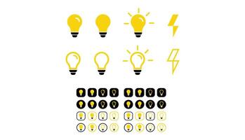 Light Bulb Icons vector