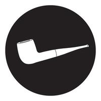 smoking pipe icon vector