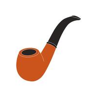 smoking pipe icon vector
