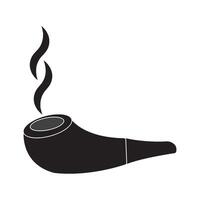 smoking pipe icon vector
