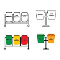 trash can icon design vector