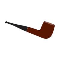 smoking pipe icon vector