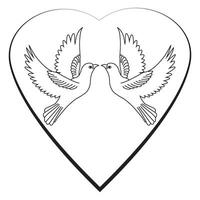 flying dove icon design vector