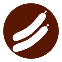 sausage icon design vector