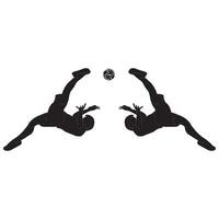 Takraw player logo design vector