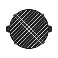 sausage fish grilling tool icon etc vector