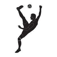 Takraw player logo design vector