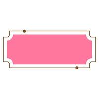 Simple Aesthetic Frame for Text Quote. vector