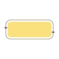 Simple Aesthetic Frame for Text Quote. vector