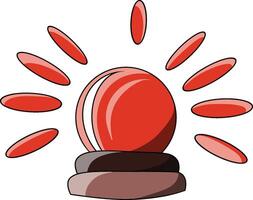 Red Emergency sign Drawing vector