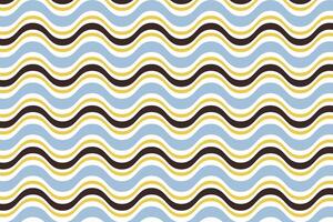 simple abstract sky yellow black color horizontal zig zag line wavy pattern vector