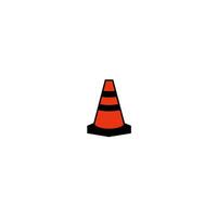Traffic cone illustration design template, suitable for your design need, logo, illustration, animation, etc. vector
