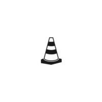 Traffic cone illustration design template, suitable for your design need, logo, illustration, animation, etc. vector
