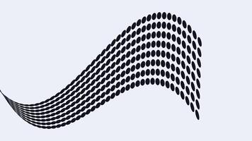 Abstract wavy line creative big data flowing background in dark blue. vector