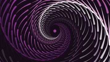 Abstract spiral spinning vortex style urgency background in purple. vector