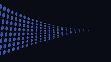 Abstract wavy line creative big data flowing background in dark blue. vector