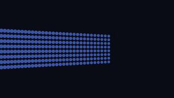 Abstract wavy line creative big data flowing background in dark blue. vector