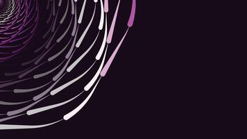 Abstract spiral spinning vortex style urgency background in purple. vector