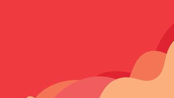Abstract wavy line multiple layer romantic red combination background. vector