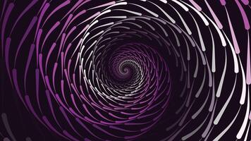 Abstract spiral spinning vortex style urgency background in purple. vector