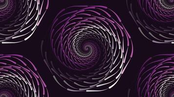 Abstract spiral spinning vortex style urgency background in purple. vector
