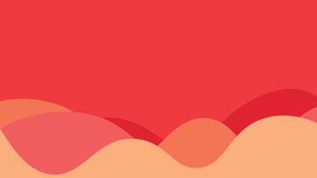 Abstract wavy line multiple layer romantic red combination background. vector