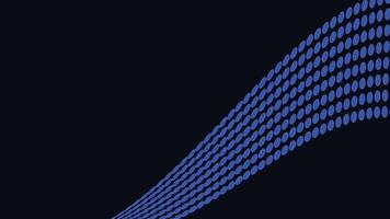 Abstract wavy line creative big data flowing background in dark blue. vector