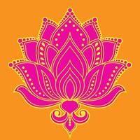 Abstract lotus grain color pattern vector