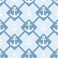 Anchor seamless pattern vector