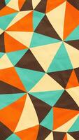Vertical Textured Abstract Geometric Shapes Banner Vintage Retro 60s 70s Aesthetic Pattern Background Wavy Wave Shape Illustration Hippie Wall Wallpaper Backdrop Texture Interior 9-16 Format vector