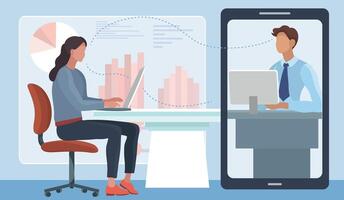 Flat design concept of online education, training and courses, learning, tutorials. vector