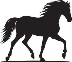 Horse silhouette illustration image vector