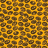 coffee bean seamless pattern. background coffee beans seamless pattern. Seamless Coffee Bean Pattern for packaging. coffee beans wallpaper. vector