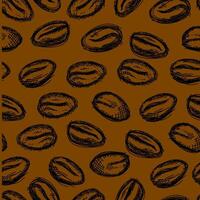 coffee bean seamless pattern. background coffee beans seamless pattern. Seamless Coffee Bean Pattern for packaging. coffee beans wallpaper. vector