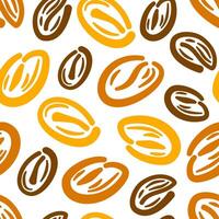 coffee bean seamless pattern. background coffee beans seamless pattern. Seamless Coffee Bean Pattern for packaging. coffee beans wallpaper. vector