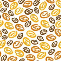 coffee bean seamless pattern. background coffee beans seamless pattern. Seamless Coffee Bean Pattern for packaging. coffee beans wallpaper. vector