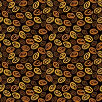 coffee bean seamless pattern. background coffee beans seamless pattern. Seamless Coffee Bean Pattern for packaging. coffee beans wallpaper. vector