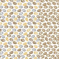 coffee bean seamless pattern. background coffee beans seamless pattern. Seamless Coffee Bean Pattern for packaging. coffee beans wallpaper. vector