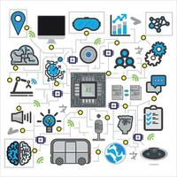 Components or Elements in the age of AI Theme vector