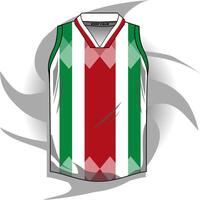 Background , jersey sport shirt template design for soccer Sport, basket ball, running uniform in front view, Shirt mockup , design very simple and easy to custom vector