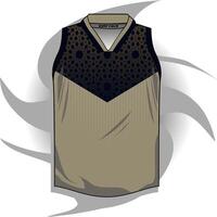 Background , jersey sport shirt template design for soccer Sport, basket ball, running uniform in front view, Shirt mockup , design very simple and easy to custom vector
