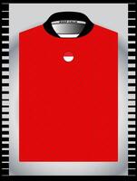 Background , jersey sport shirt template design for soccer Sport, basket ball, running uniform in front view, Shirt mockup , design very simple and easy to custom vector