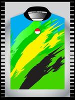 Background , jersey sport shirt template design for soccer Sport, basket ball, running uniform in front view, Shirt mockup , design very simple and easy to custom vector