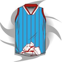 Background , jersey sport shirt template design for soccer Sport, basket ball, running uniform in front view, Shirt mockup , design very simple and easy to custom vector